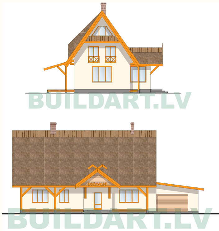 Salmu mājas projekts Rožkalnos
