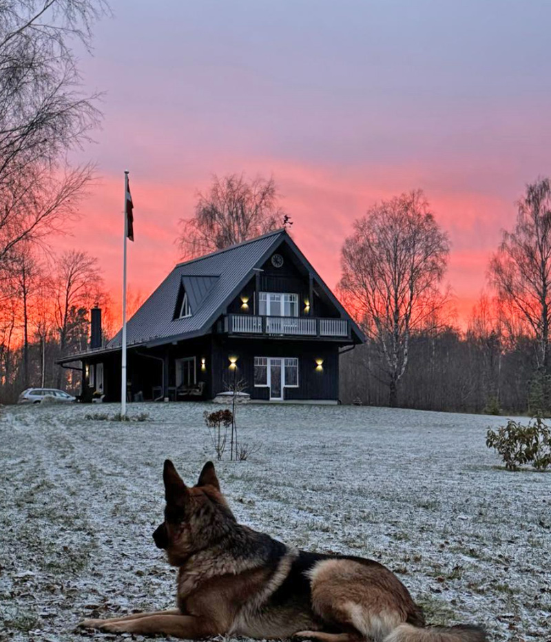 Mājas projekts "Ansis" - uzbūvētās mājas fotoattēli