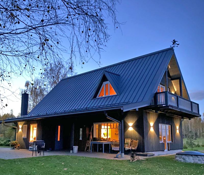 Mājas projekts "Ansis" - uzbūvētās mājas fotoattēli