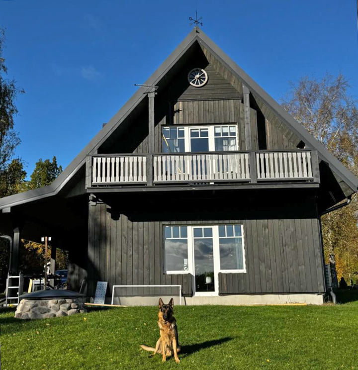 Mājas projekts "Ansis" - uzbūvētās mājas fotoattēli