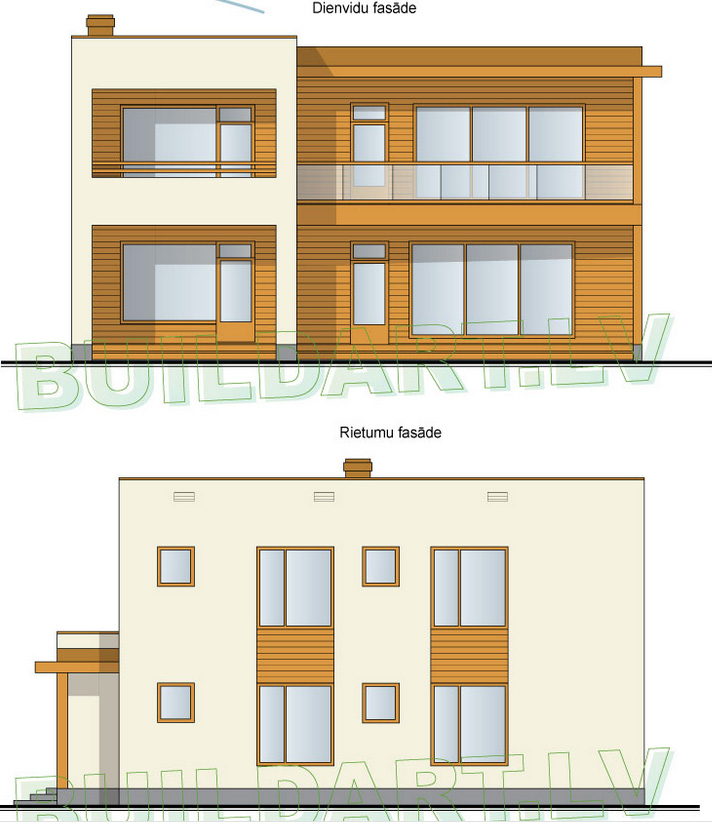 Dzīvojamās mājas projekts Rota