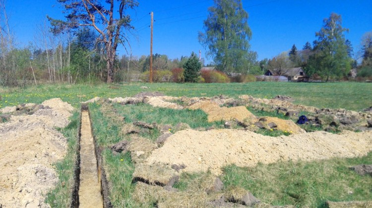 Dzīvojamās mājas projekts "Lauma", būvniecības procesa bildes