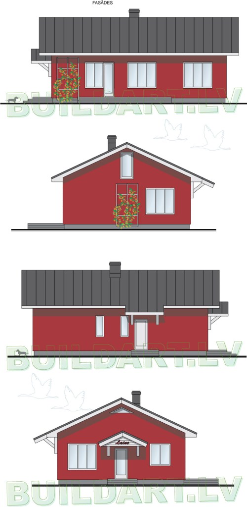 Dzīvojamās mājas projekts "Laine"