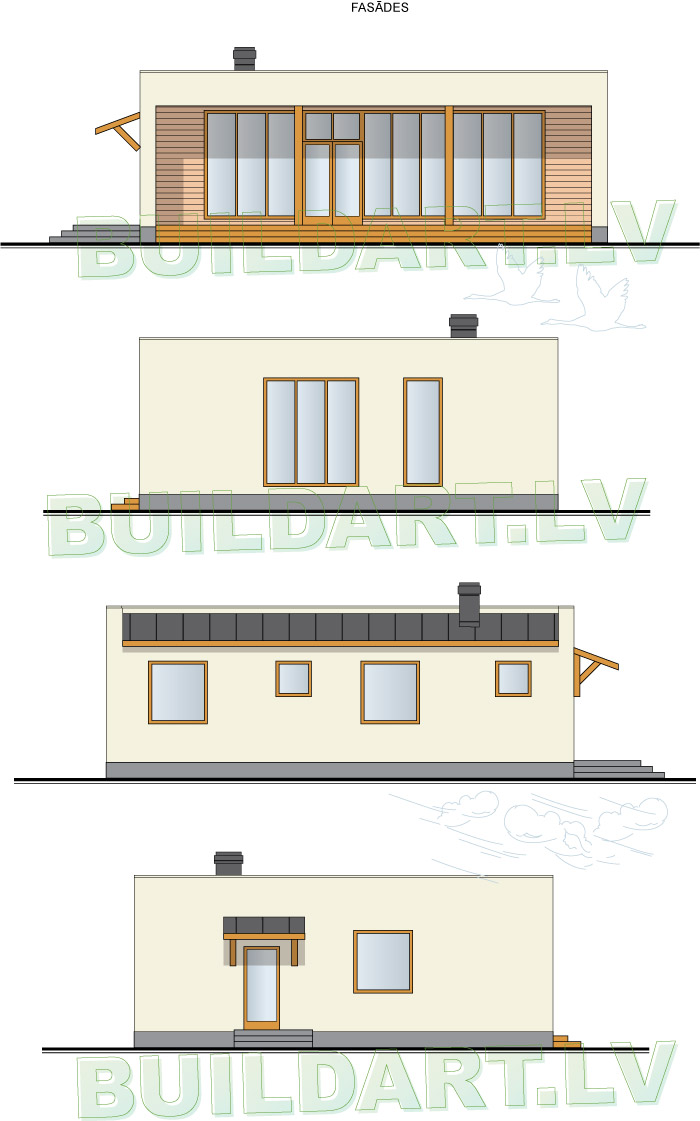 Dzīvojamās mājas un saimniecības ēkas projekts "Mārupe"