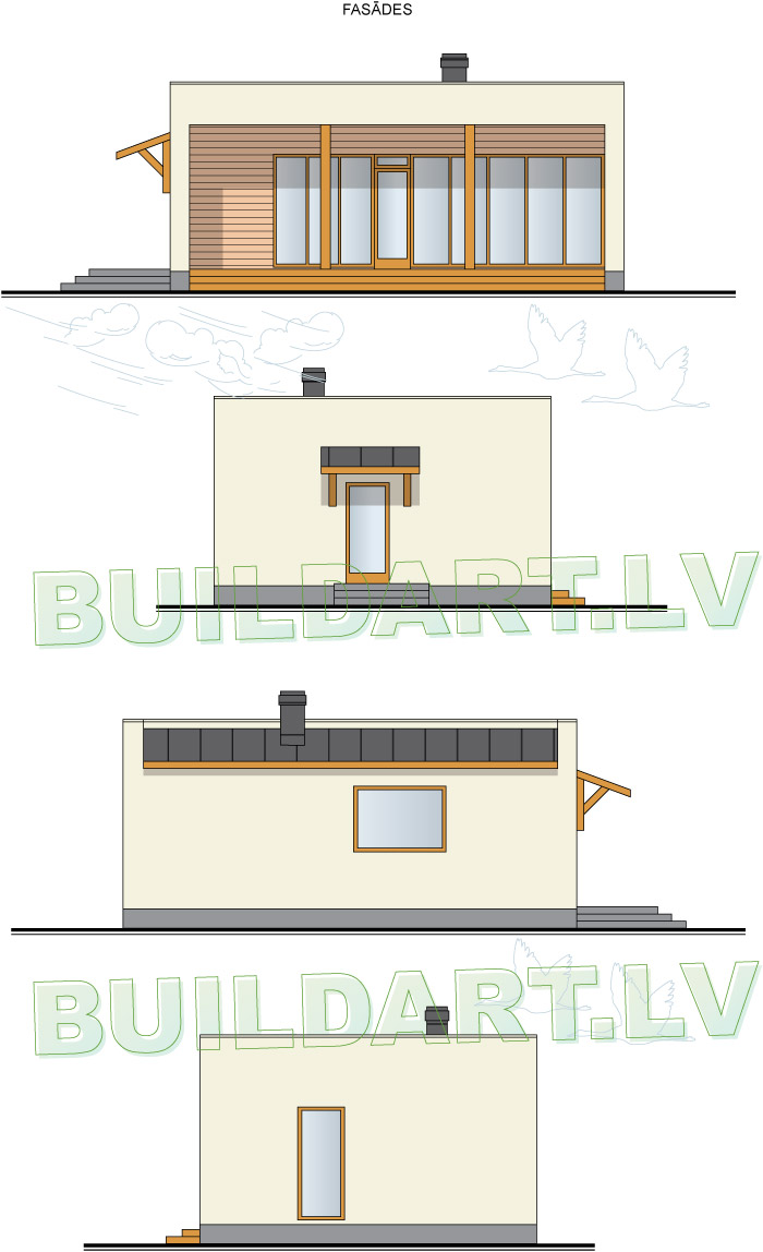 Dzīvojamās mājas un saimniecības ēkas projekts "Mārupe"