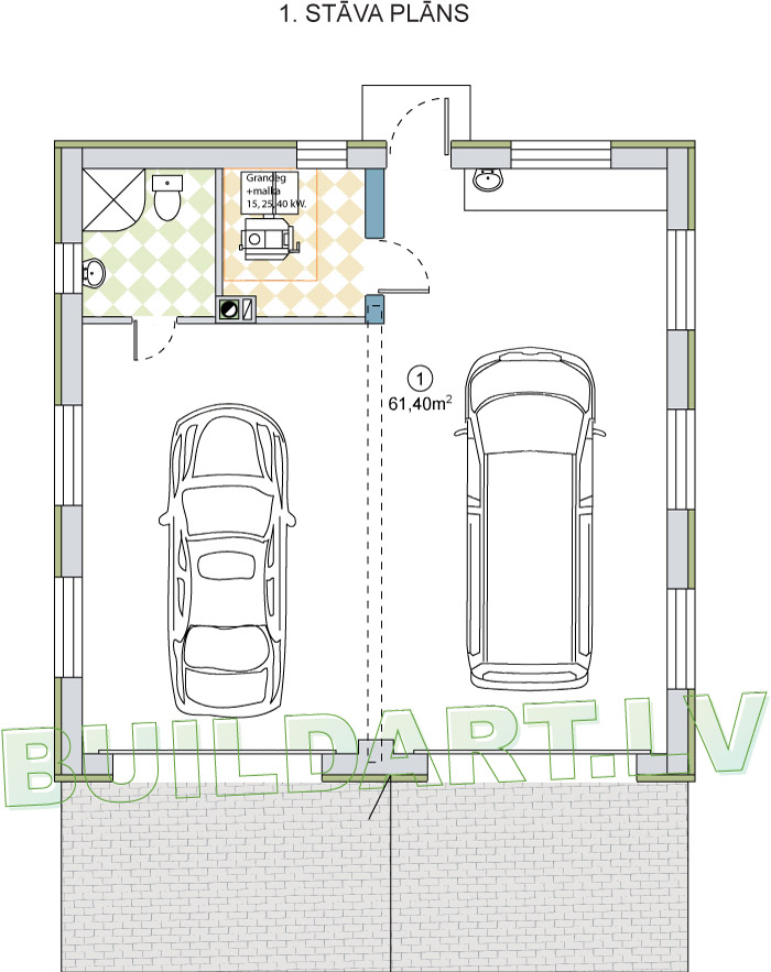 Saimniecības ēkas projekts - privātais autoserviss