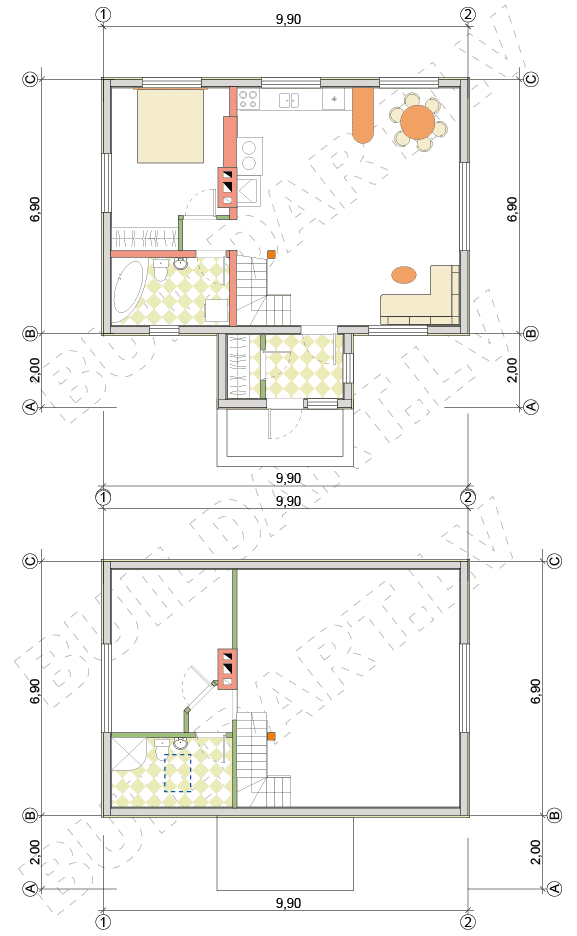 mazbudžeta mājas plāni