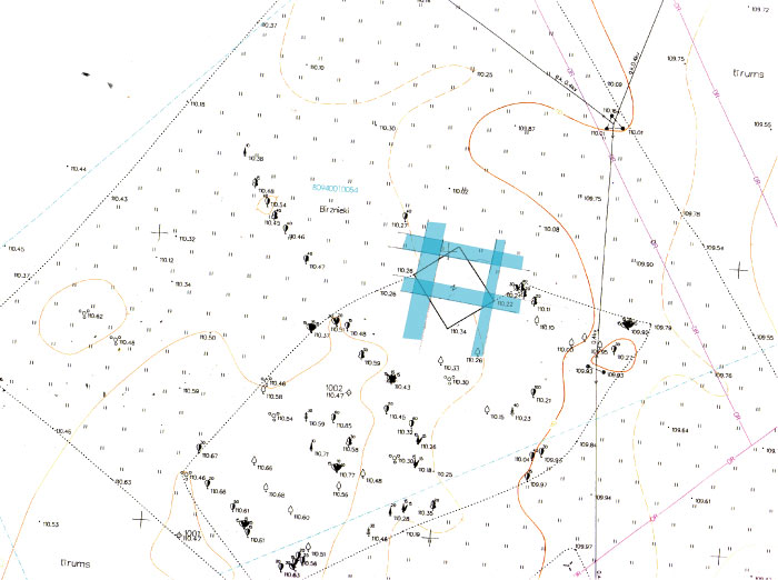 Siguldas novadā, Birznieki āderu noteikšana, plāns