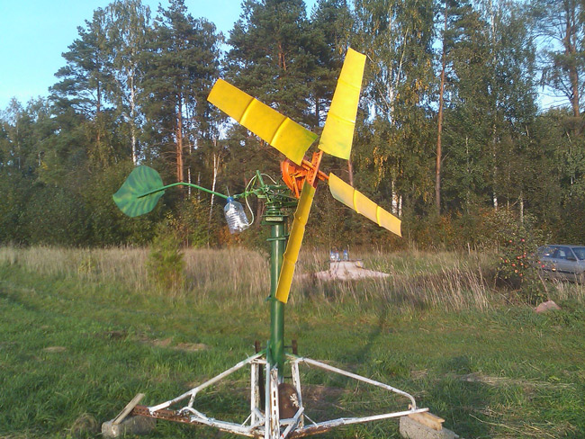 paštaisīts vēja ģenerators