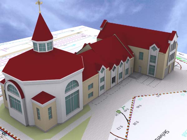 Baznīca Pārdaugavā, skiču projekts