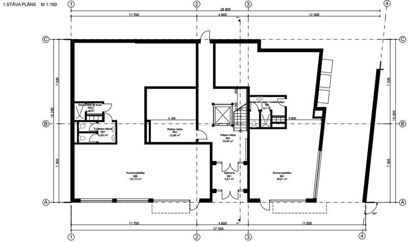 Dauddzīvokļu mājas projekts Rīgā - plāni