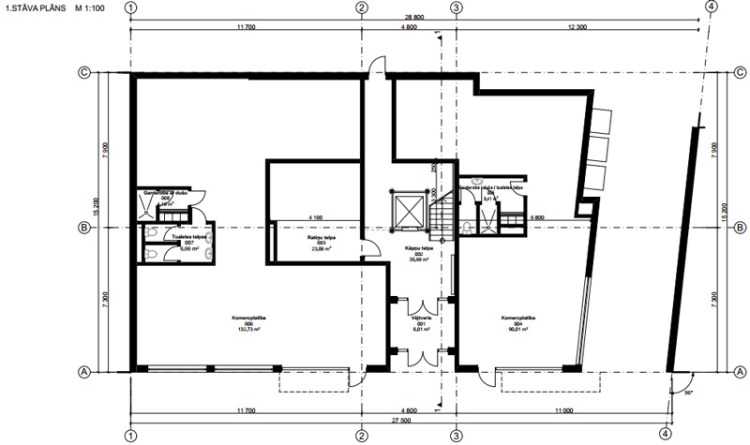 Dauddzīvokļu mājas projekts Rīgā - plāni