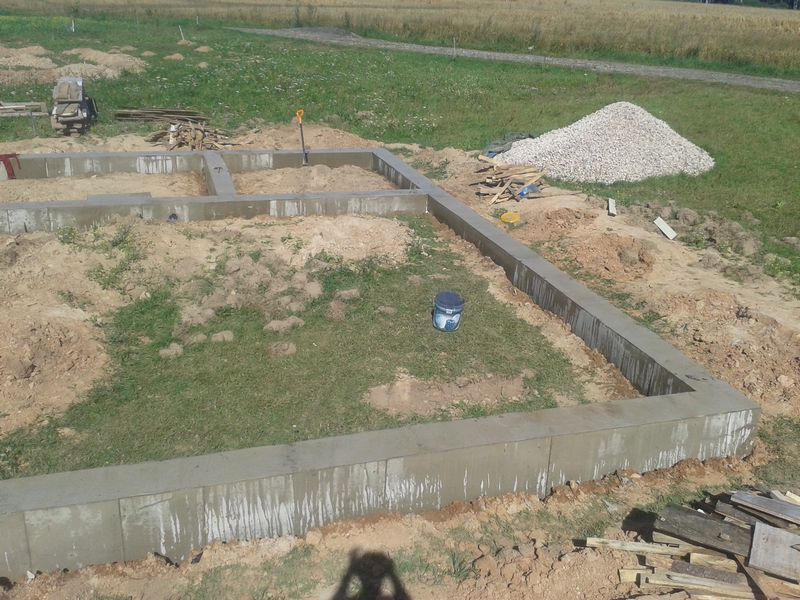 Pamatu būvēšana izmantojot zemes veidni - pamati gatavi!