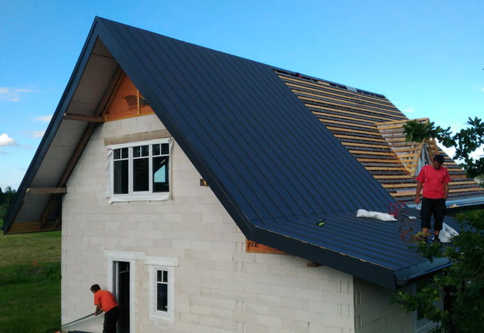 Mājas projekts "Ansis" - būvniecības procesa bildes