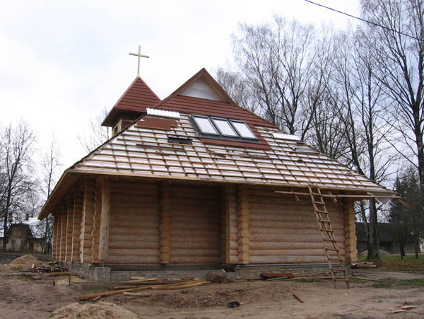 Guļbaļķu baznīca Lēdmanē, projekts