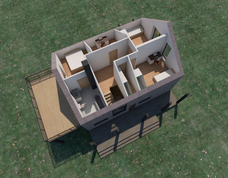 Mājas projekts "Agita" - vizualizācijas