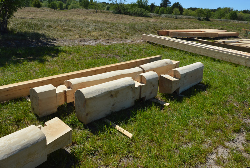 Guļbaļķu brīvdienu mājas projekts - ēkas fotoattēli