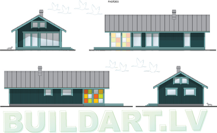 Brīvdienu mājas projekts "Inga"