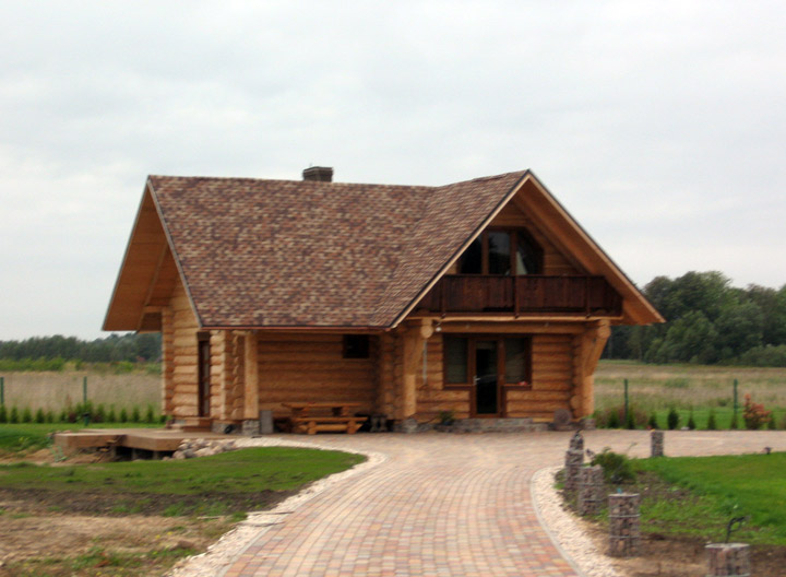 Guļbaļķu pirts projekts, gatava pirts