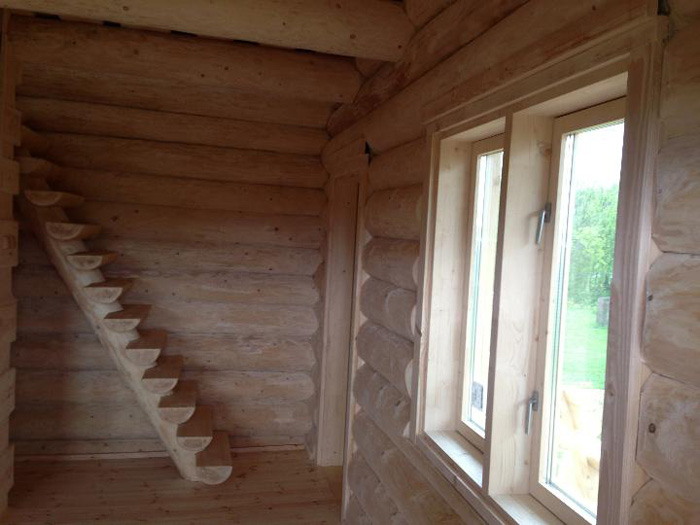 Pirts projekts "Ķipis" - kompakta, omulīga guļbaļķu pirtiņa, gatavās ēkas bildes