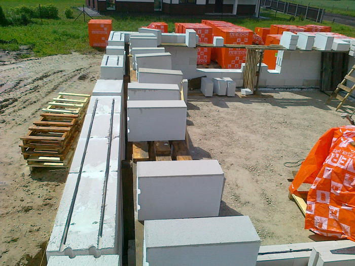 Mājas projekts "Rita 2", būvniecības process