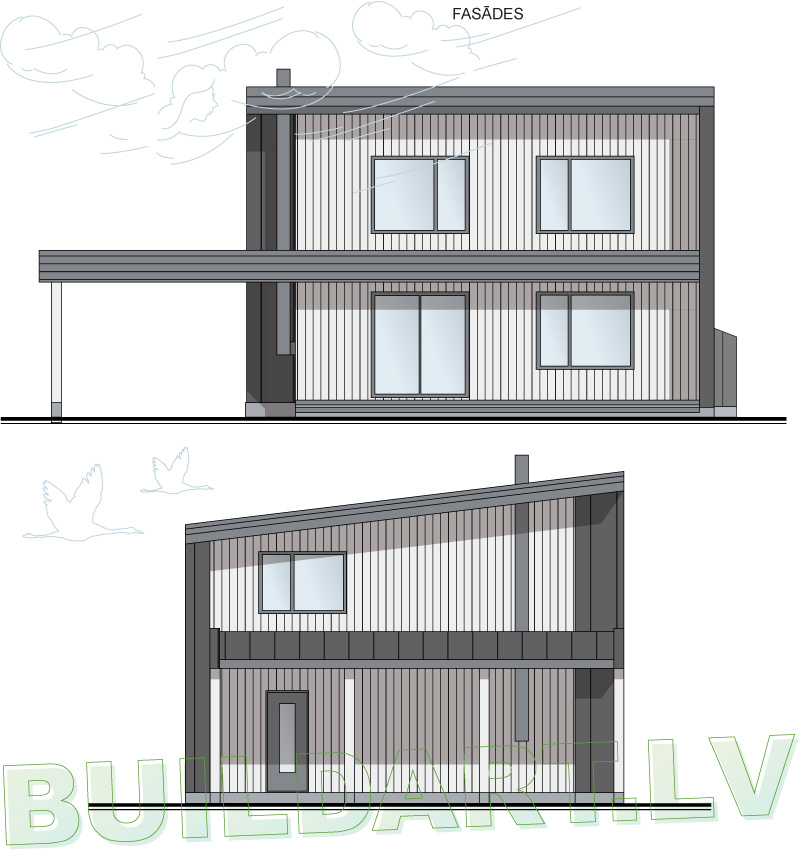 Brīvdienu mājas projekts "Andis"
