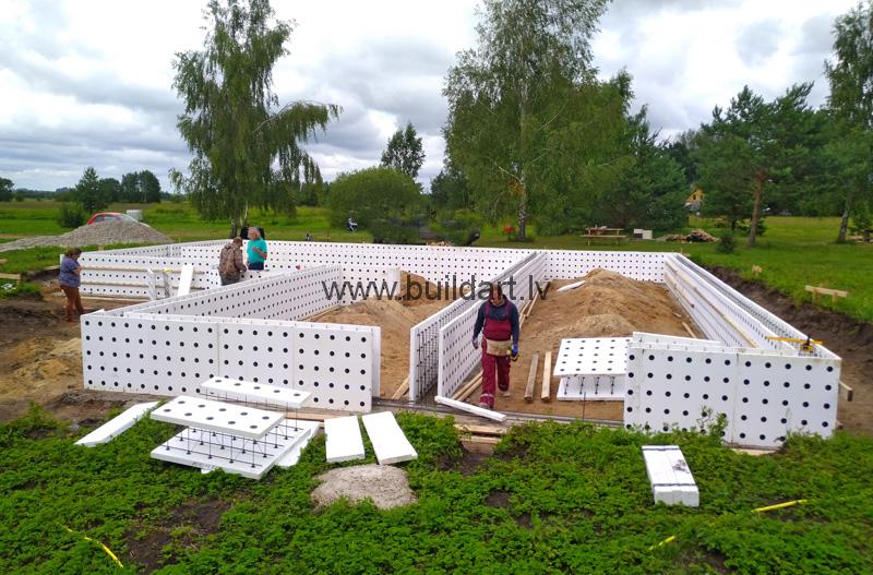 Pašrocīga būvniecība - pamatu veidņi