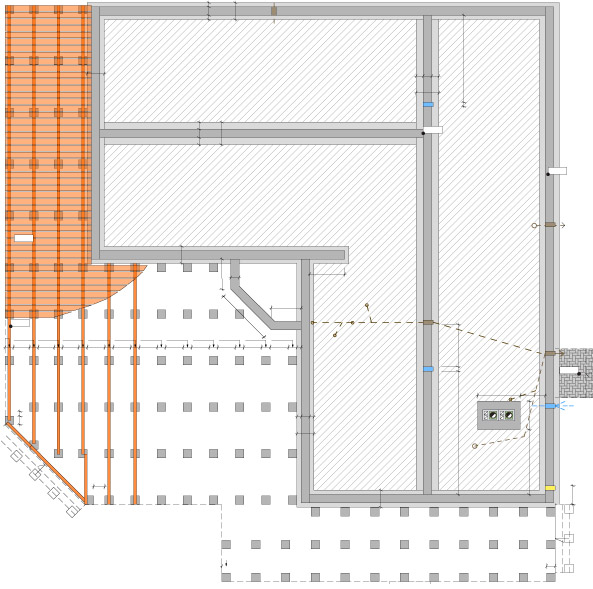 Dzīvojamās mājas projekts "Margarita" - pamatu plāns