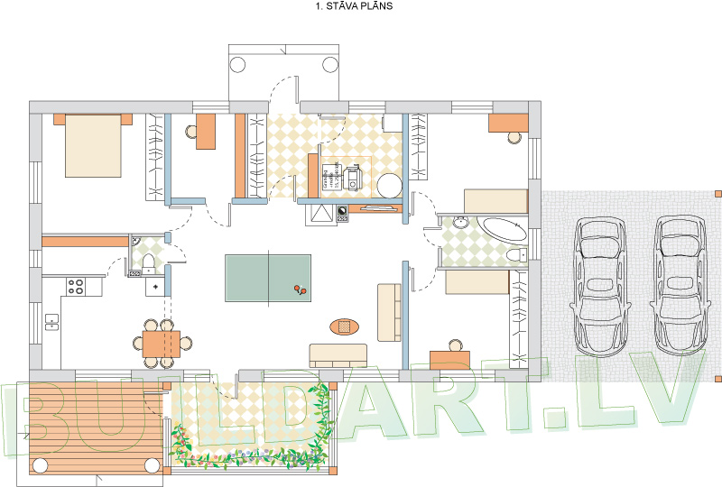 Mājas projekts "Lauma" - plāns