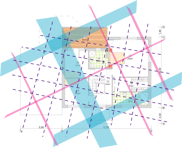 Mājas āderu plāns 2. stāvs