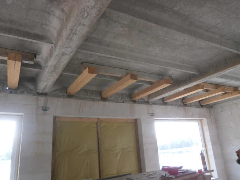 Vērienīgas dzīvojamās mājas projekts "Vēsma" - būvniecības procesa bildes