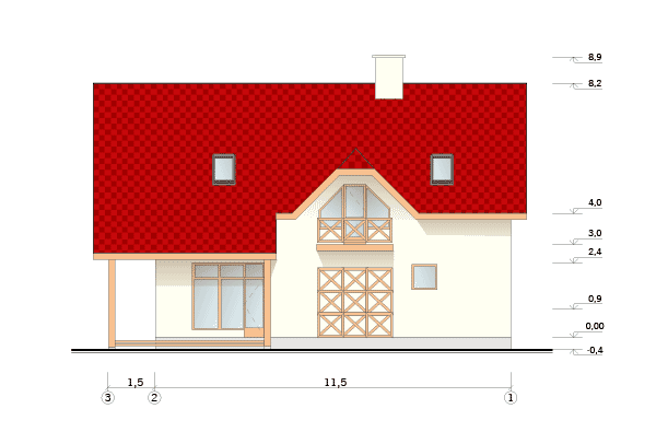 Dzīvojamās mājas projekts, 170m2