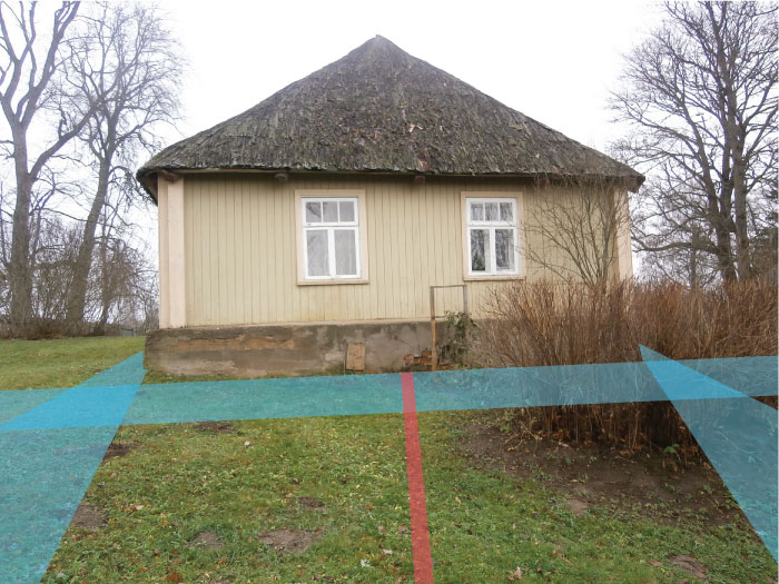 āderu noteikšana ēku grupai Vēveros