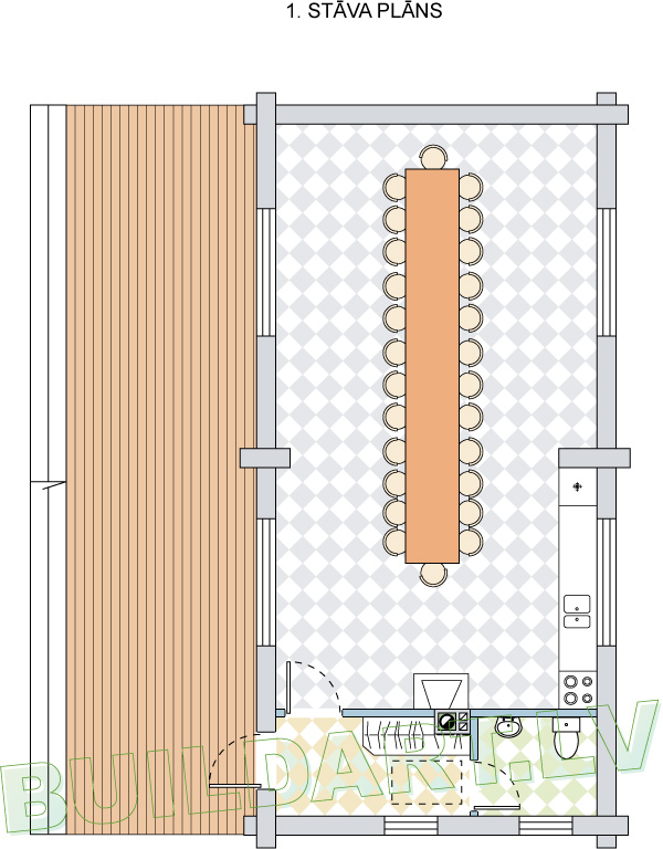 Mednieku namiņa projekts - plāns
