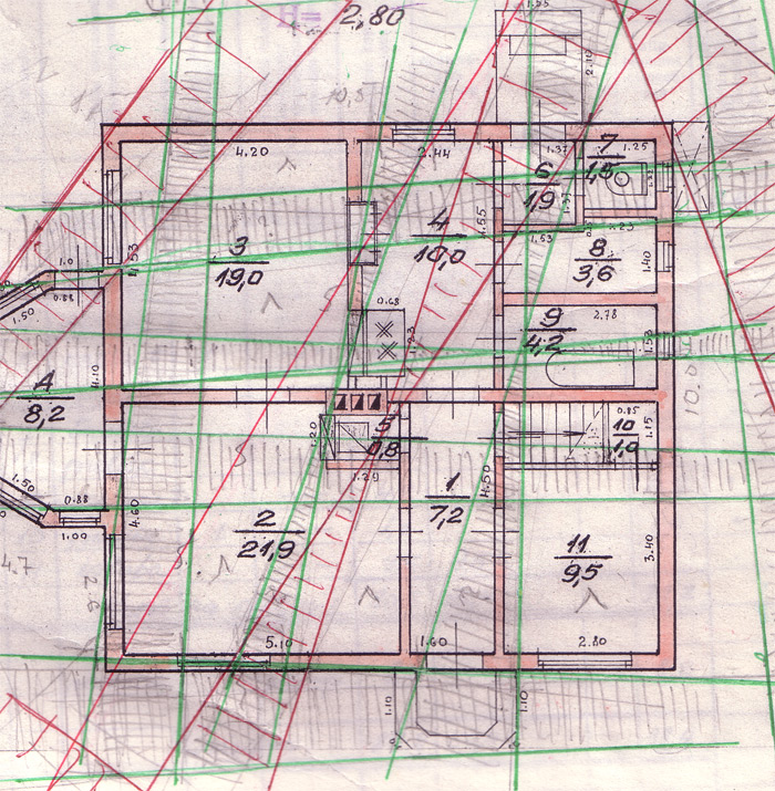 Āderu plāns mājai Pāvilostā