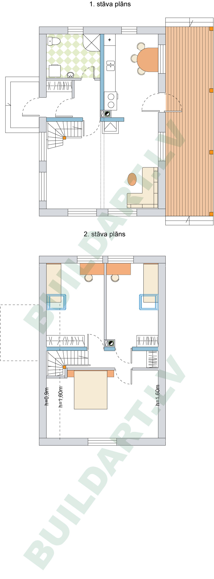 Ekonomiskas ģimenes mājas projekts, pilnveidota versija