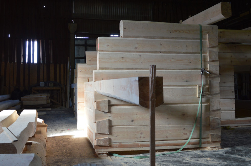 Guļbaļķu brīvdienu mājas projekts - ēkas fotoattēli