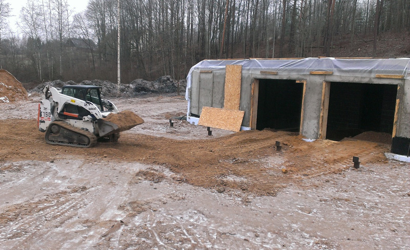 Lielas dzīvojamās mājas projekts "Vēsma" - būvniecības procesa bildes