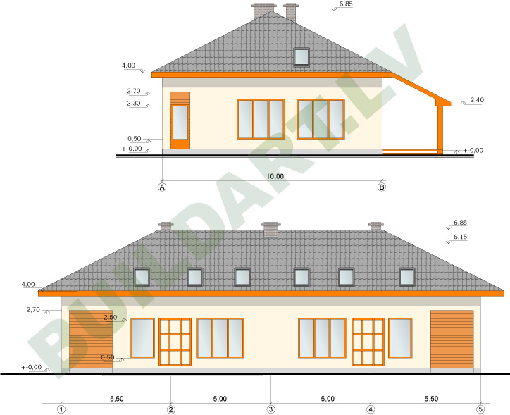 Dvīņu mājas projekts, 2x193m2