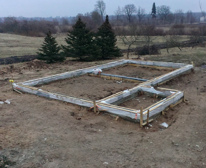 Mājas projekts "Ansis" - būvniecības procesa bildes