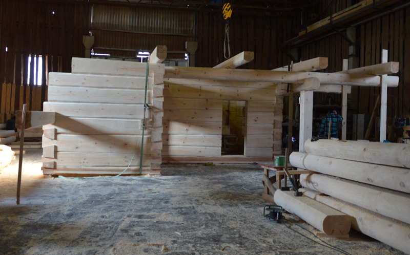 Guļbaļķu brīvdienu mājas projekts - ēkas fotoattēli