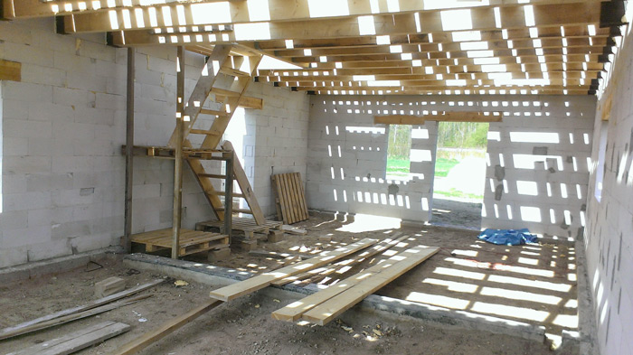 Mājas projekts "Ansis" - būvniecības procesa bildes