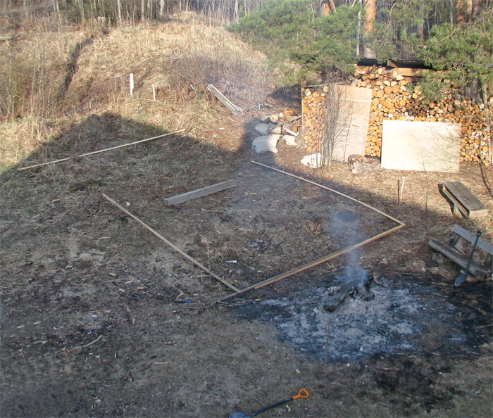 Saimniecības ēkas projekts - būvniecības process - pamati