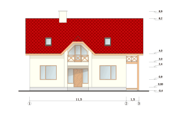 Dzīvojamās mājas projekts, 170m2
