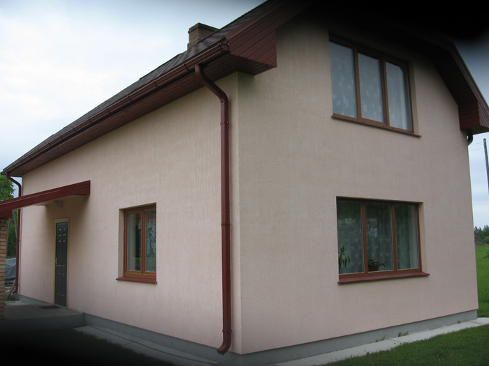 ekonomiskas mājas projekts - fasāžu foto