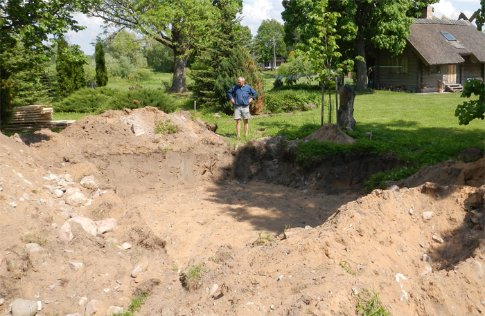 Pagraba projekts - būvniecības process, būvbedre