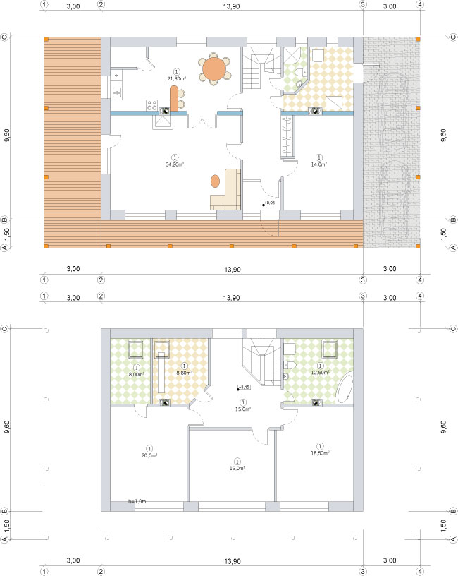 Pasīvās mājas projekts, plāns