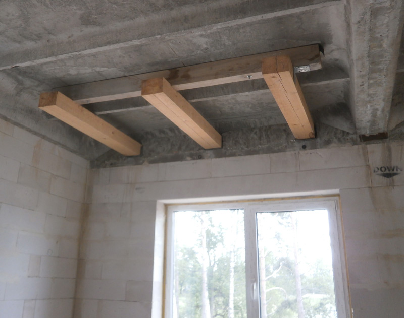 Vērienīgas dzīvojamās mājas projekts "Vēsma" - būvniecības procesa bildes