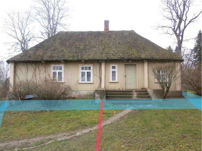 āderu noteikšana ēku grupai Vēveros