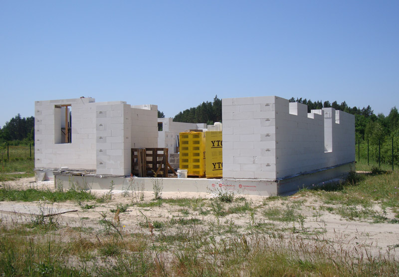 Mājas projekta "Valentīna" būvniecības process